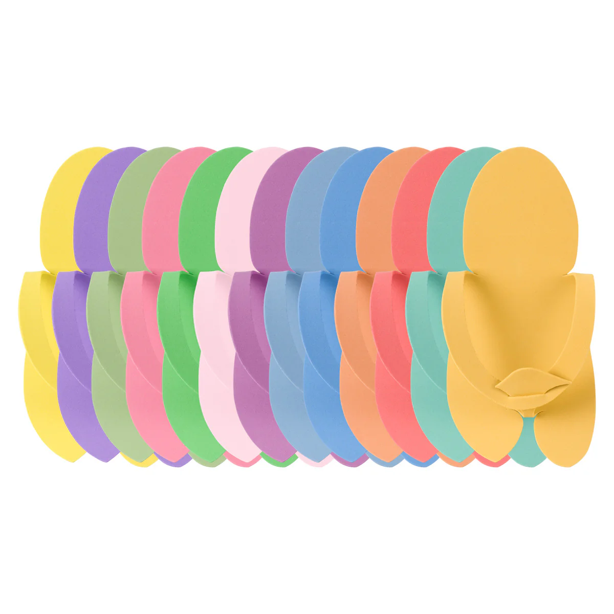 ACTIVESHOP FOAM SEPARATORS 20PCS. 10 PAIRS COLOR MIX - Image 2