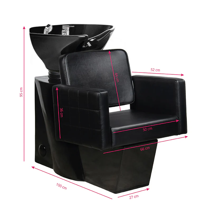 Gabbiano Ankara Backwash Unit Black with Black Bowl - Image 2