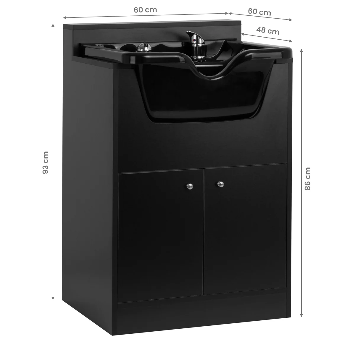 Gabbiano Barber Backwash Station Bb06 Black - Image 6