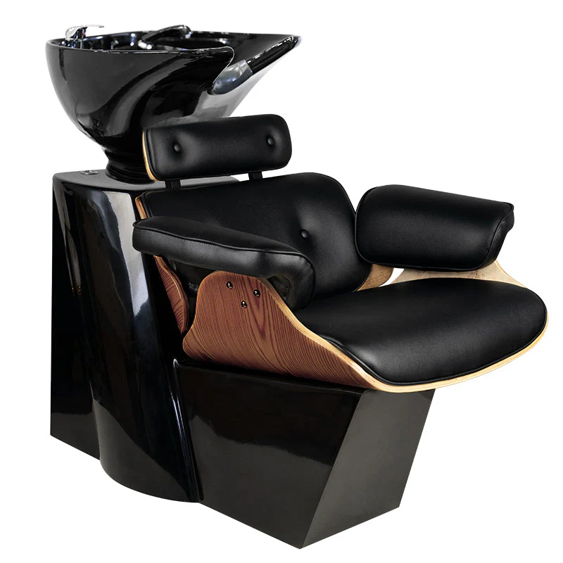 Gabbiano Barber Backwash Unit Florence Black Walnut
