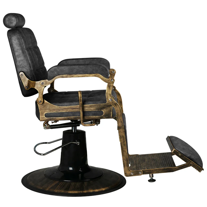 Gabbiano Barber Chair Boss HD Old Leather black - Image 5
