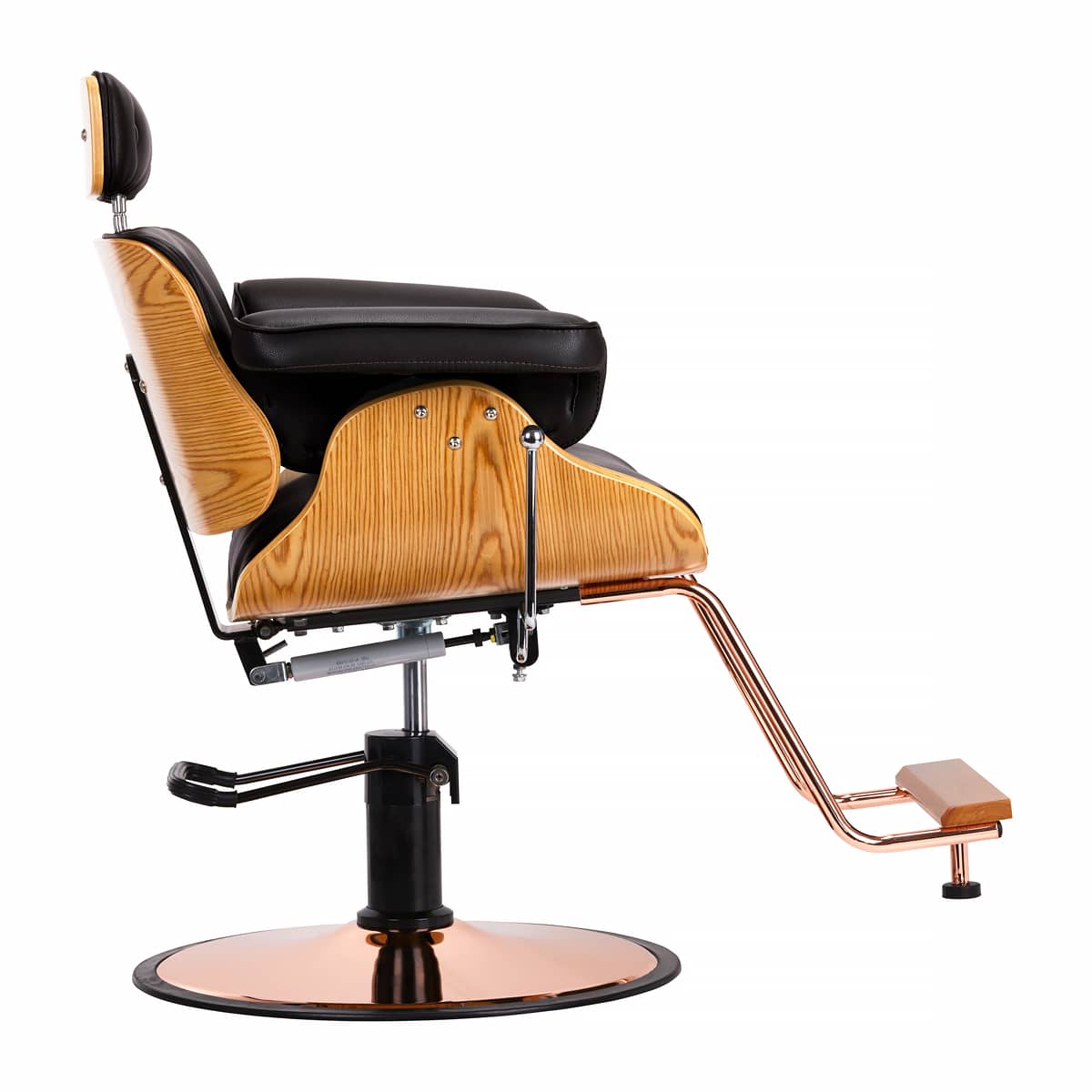 Gabbiano barber chair florence with an adjustable black headrest - Image 10