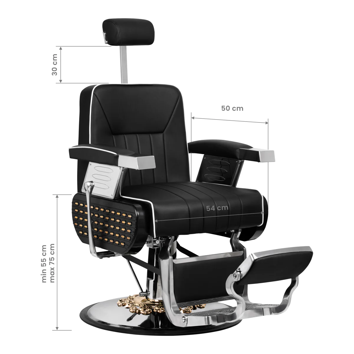 Gabbiano Barber Chair Livio Black - Image 7