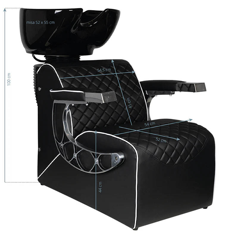 Gabbiano Barber Hair Wash Unit Simone Black - Image 2