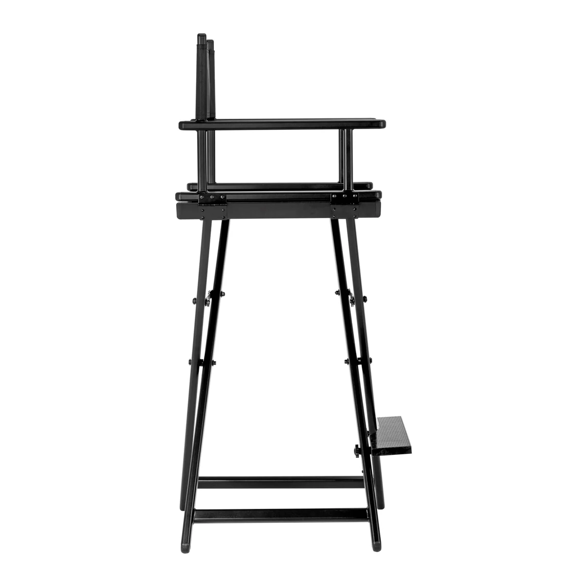 Gabbiano Black Aluminium Make-up Chair - Image 2