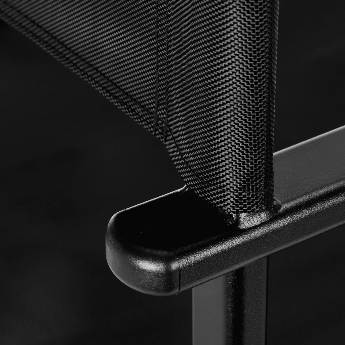 Gabbiano Black Aluminium Make-up Chair - Image 7