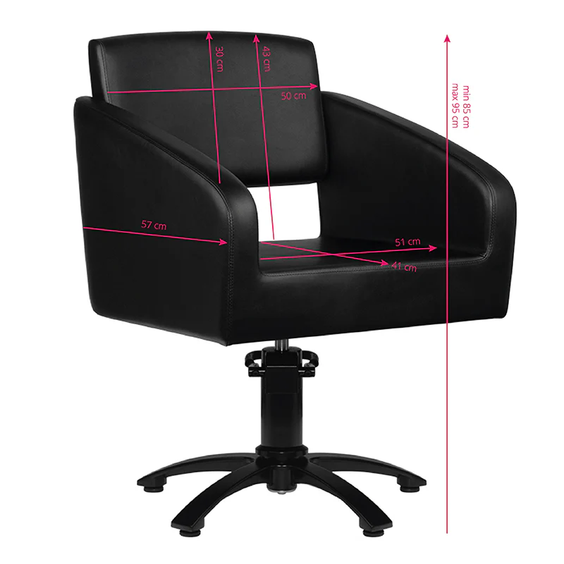 Gabbiano black bergen barber chair - Image 2