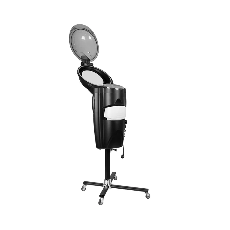 Gabbiano Black Standing Hairdressing Sauna with Active Ozone - Image 6