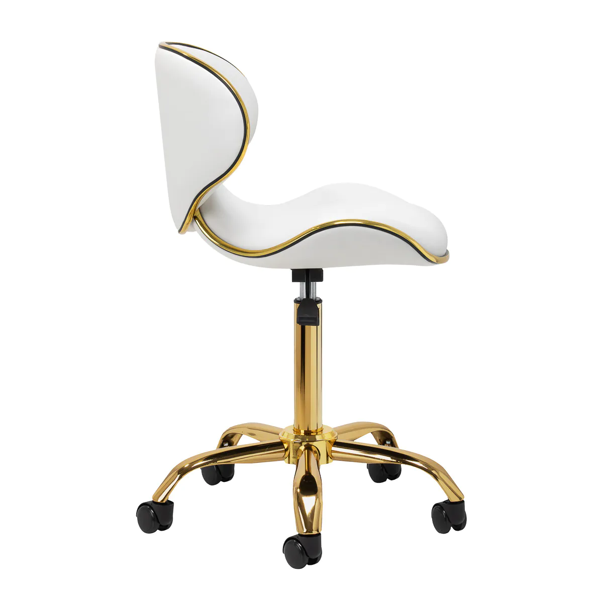 Gabbiano Cosmetic Stool Q-4599G White - Image 2