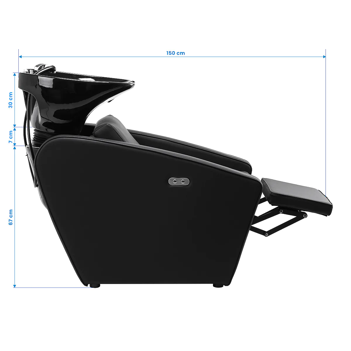 Gabbiano Emma Hairdressing Backwash Unit Black - Image 13
