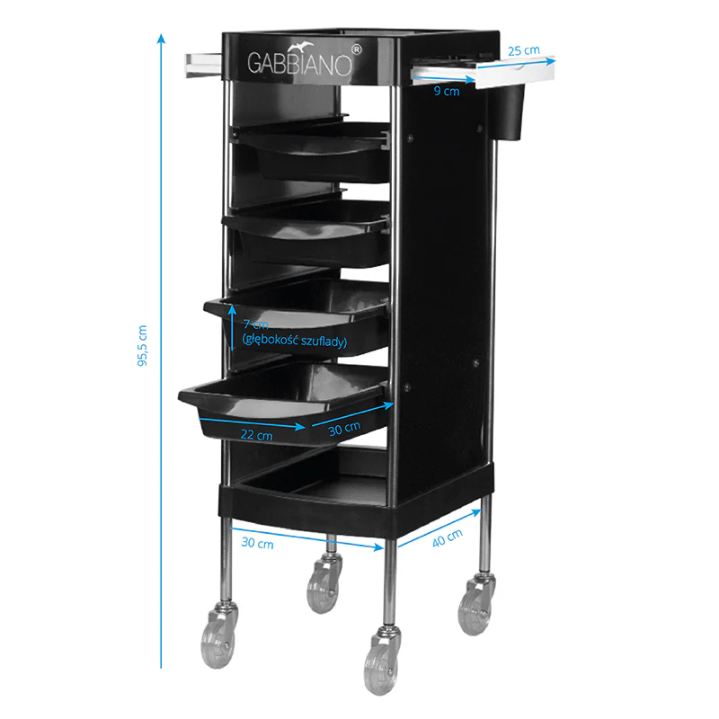 Gabbiano fx11f black hairdressing assistant - Image 2