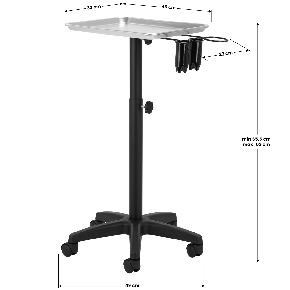 Gabbiano Hairdresser Trolley L-121B - Image 5
