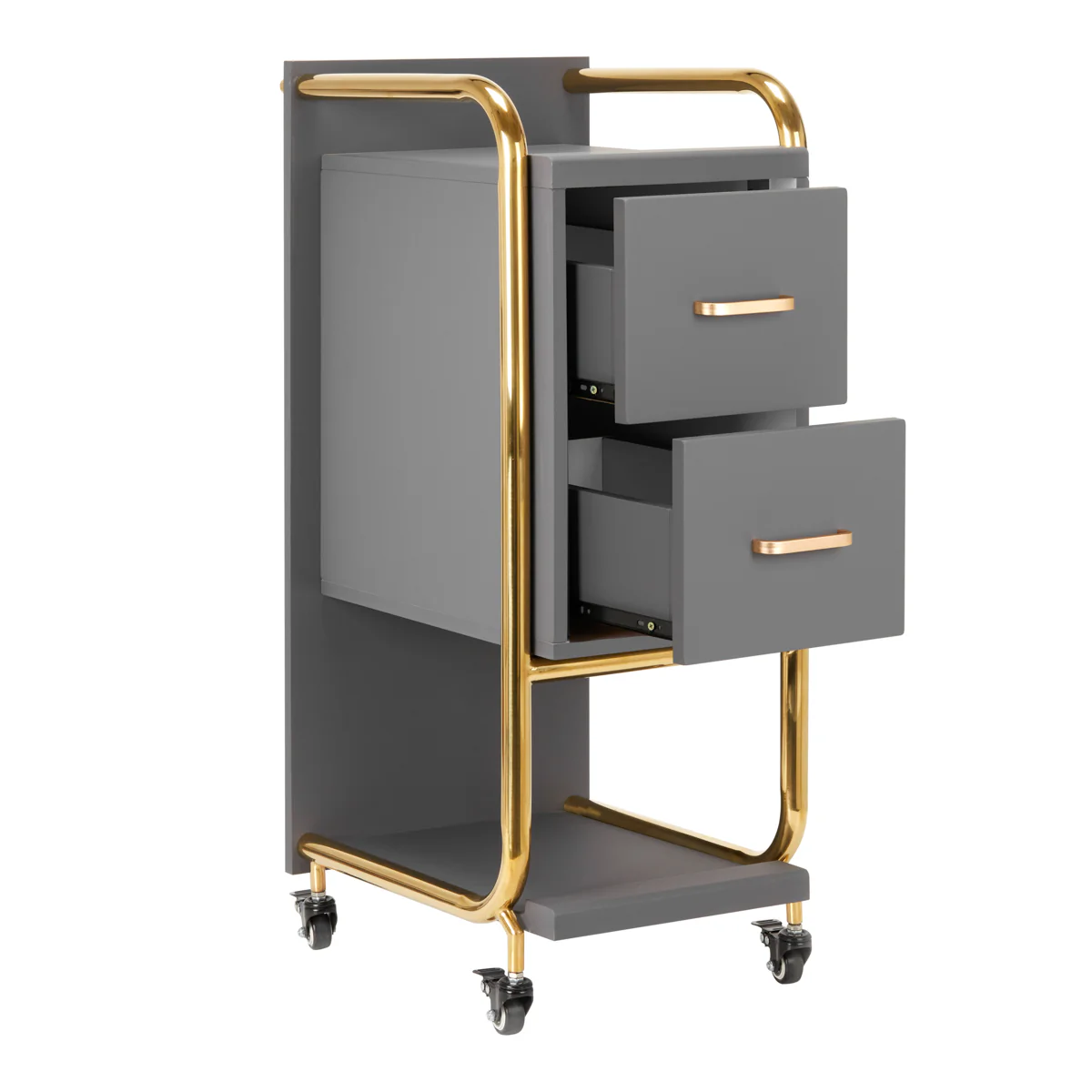 GABBIANO HAIRDRESSER TROLLEY SOLO GOLD GRAY - Image 8