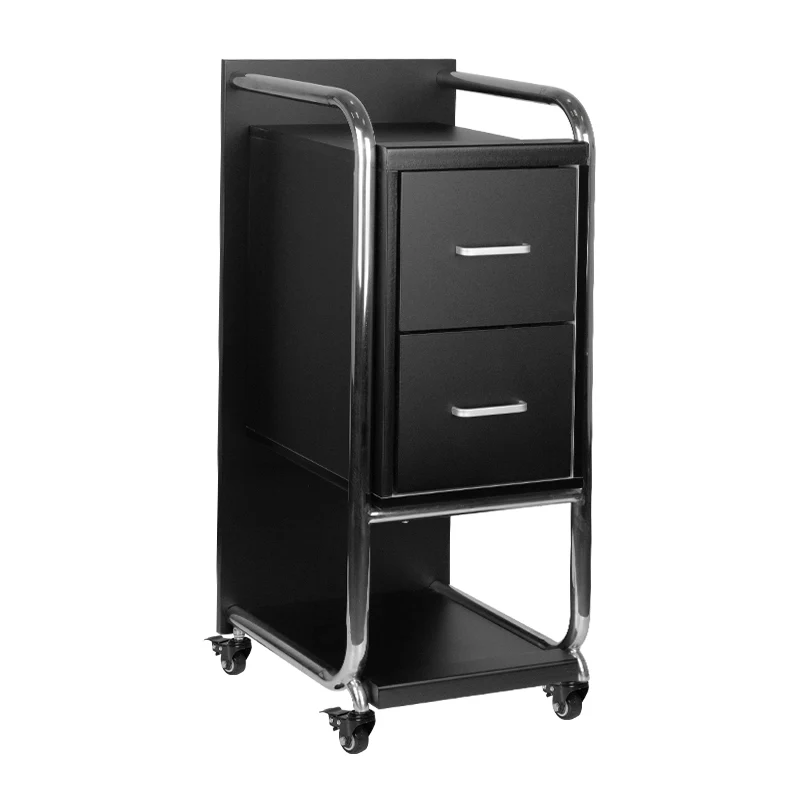 GABBIANO HAIRDRESSER TROLLEY SOLO SILVER BLACK