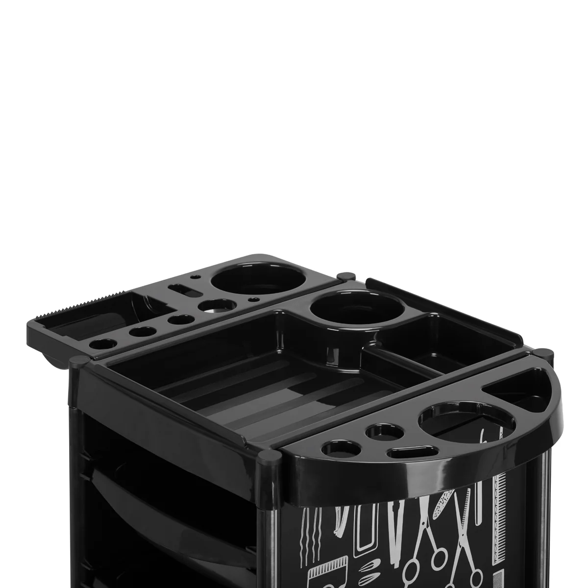 GABBIANO HAIRDRESSER TROLLEY X11-9 BLACK GRAPHICS - Image 5
