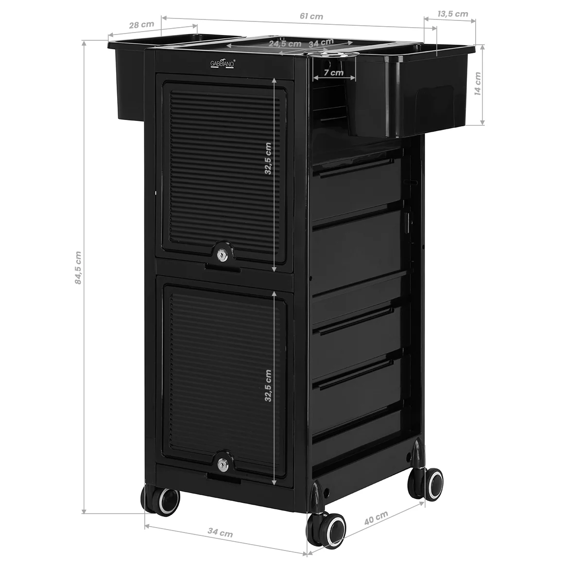Gabbiano Hairdresser's Helper 68C Black - Image 9