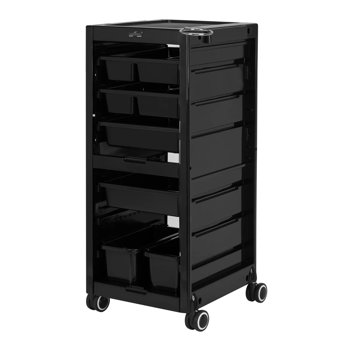 Gabbiano Hairdresser's Trolley 68A Black - Image 3