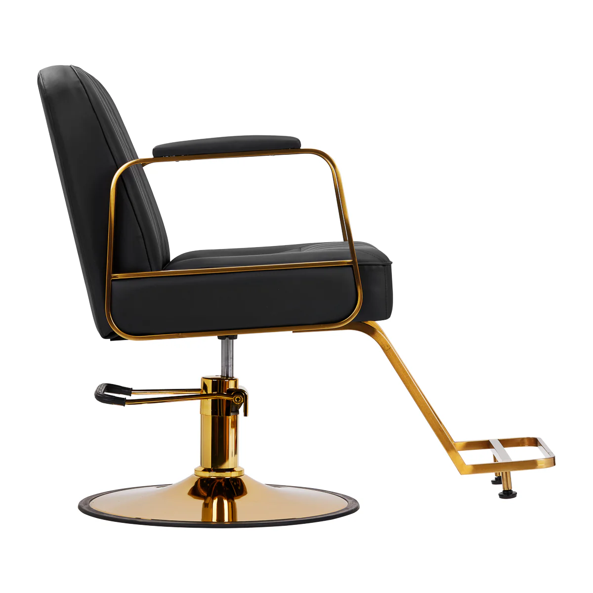 Gabbiano Hairdressing Chair Acri Gold & Black - Image 2