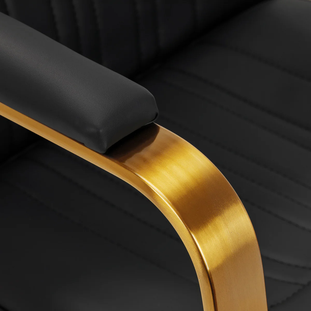 Gabbiano Hairdressing Chair Acri Gold & Black - Image 9