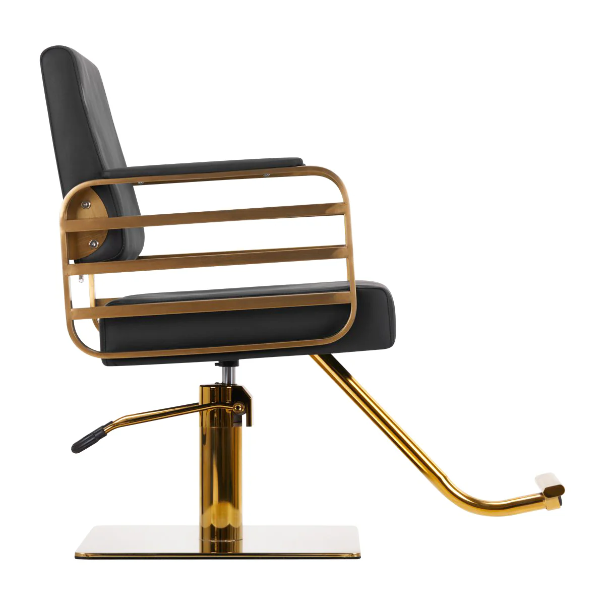 Gabbiano Hairdressing Chair Avila Black Gold - Image 2