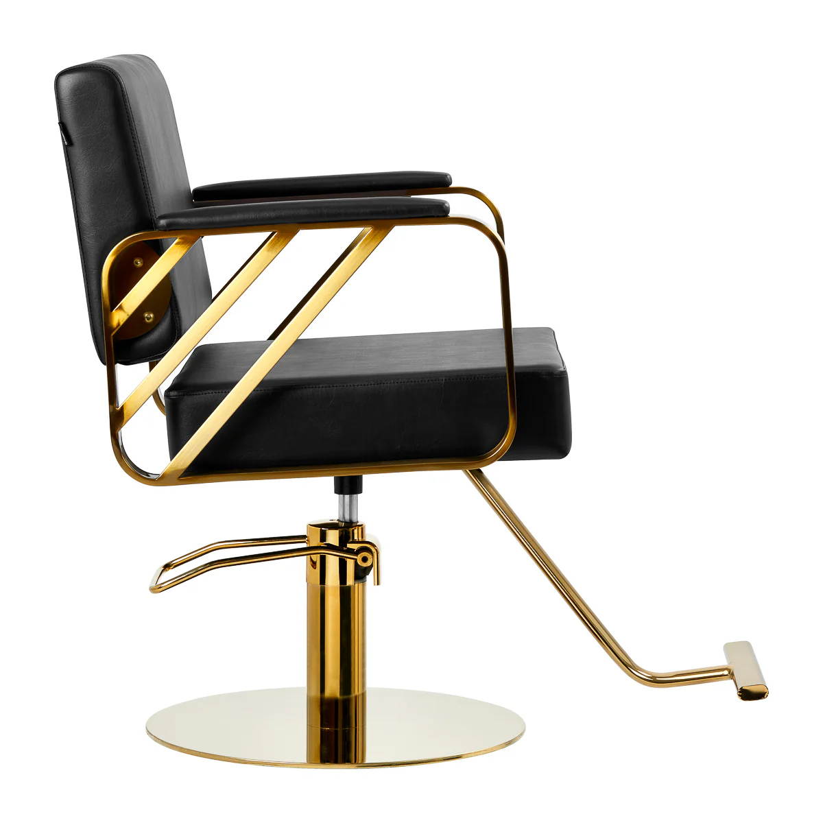 Gabbiano Hairdressing Chair Genua Gold Black - Image 2
