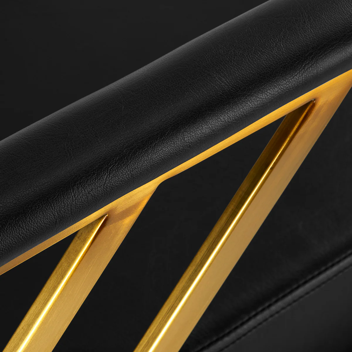 Gabbiano Hairdressing Chair Genua Gold Black - Image 7