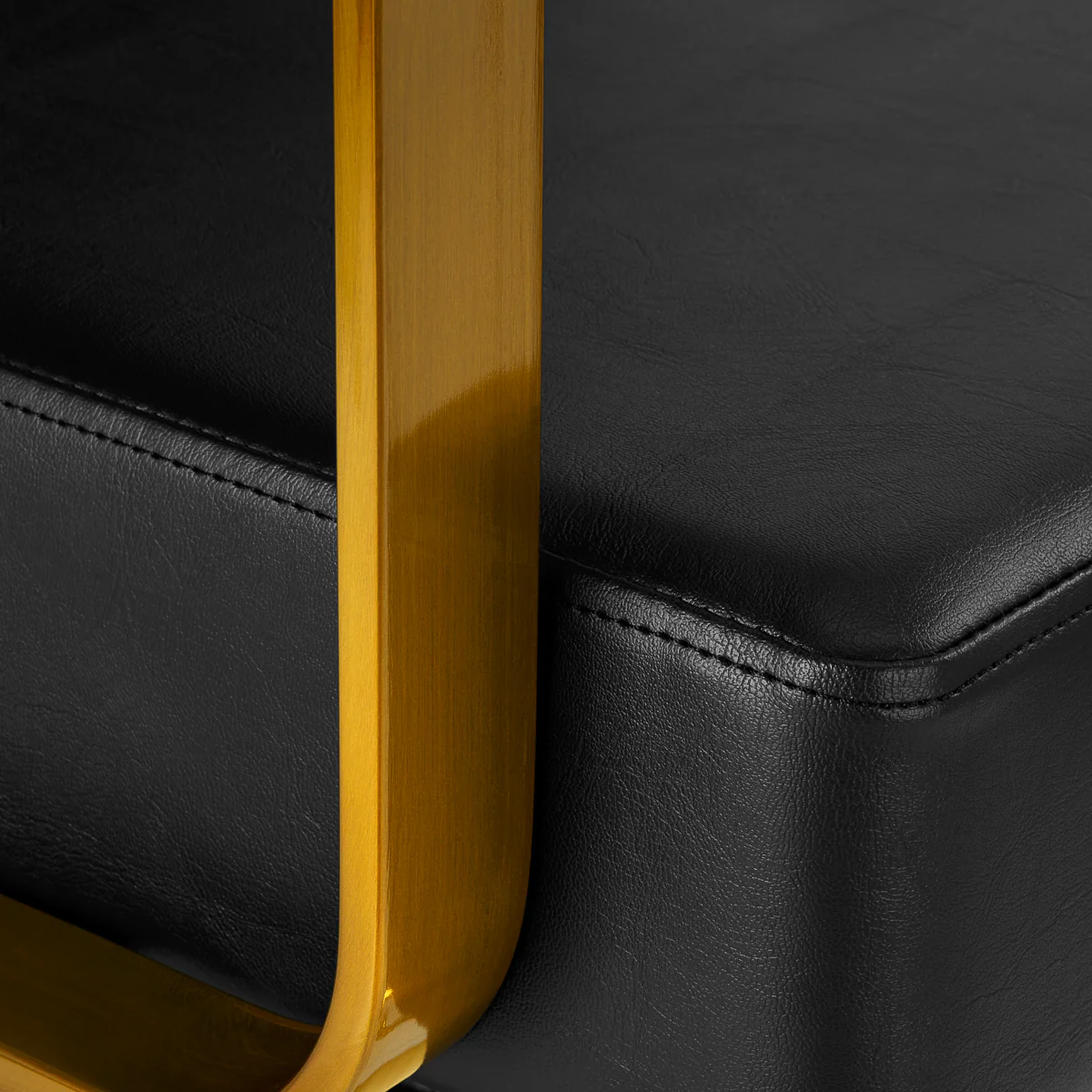Gabbiano Hairdressing Chair Genua Gold Black - Image 8