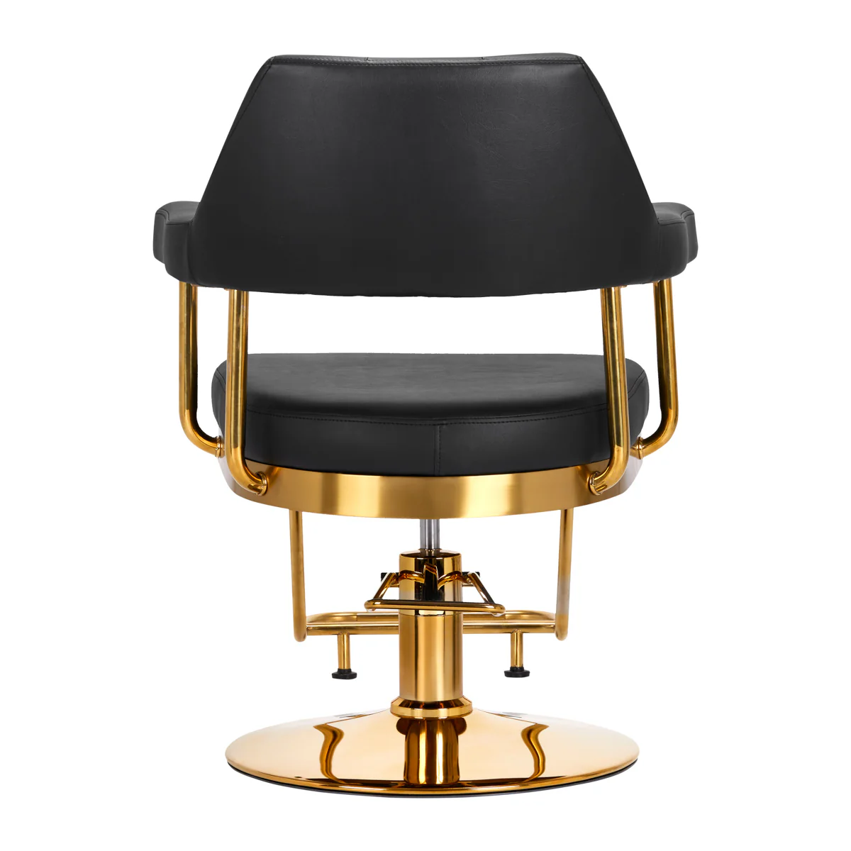 Gabbiano hairdressing chair Granda gold black - Image 6