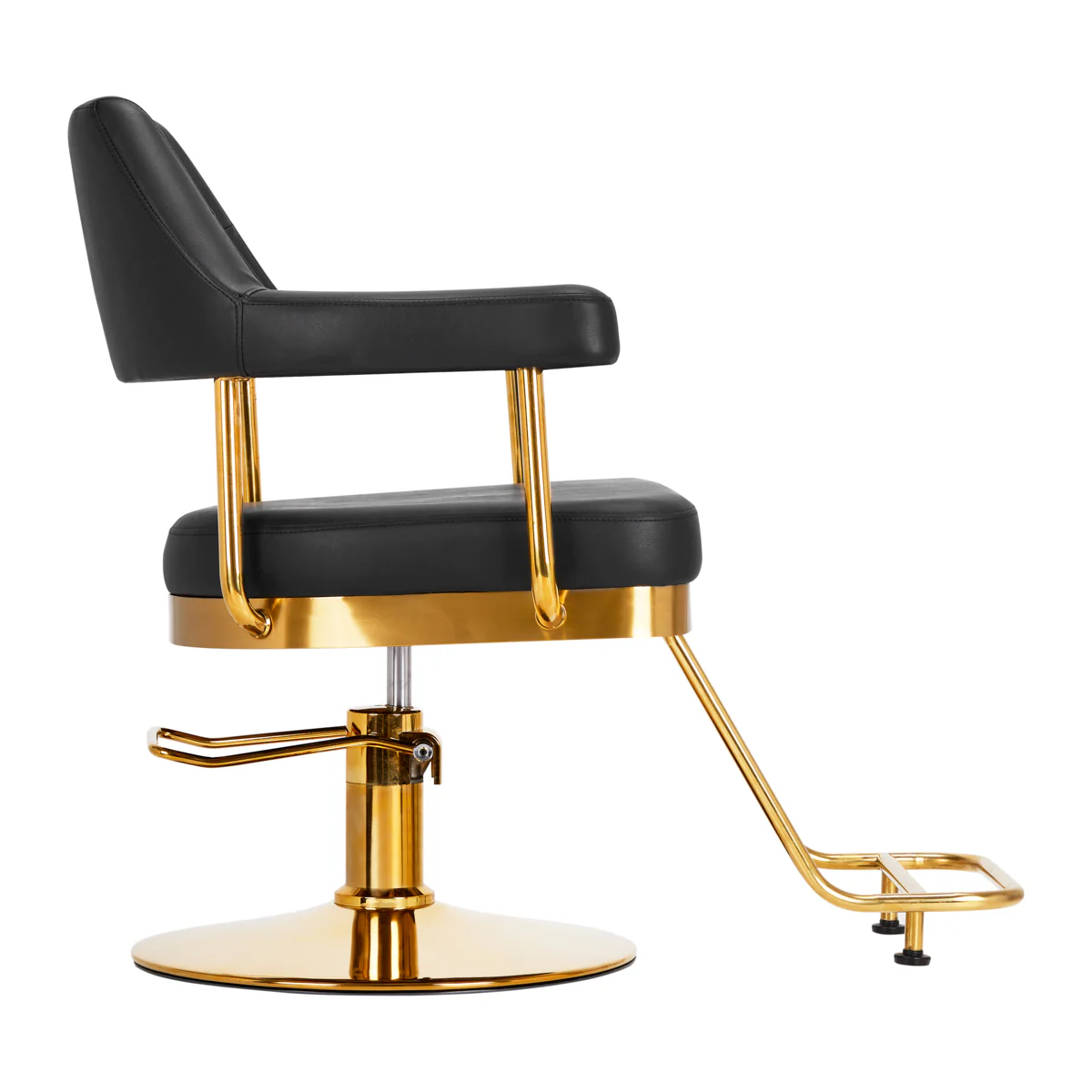 Gabbiano hairdressing chair Granda gold black - Image 7