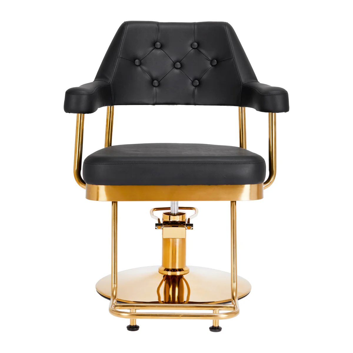 Gabbiano hairdressing chair Granda gold black - Image 8