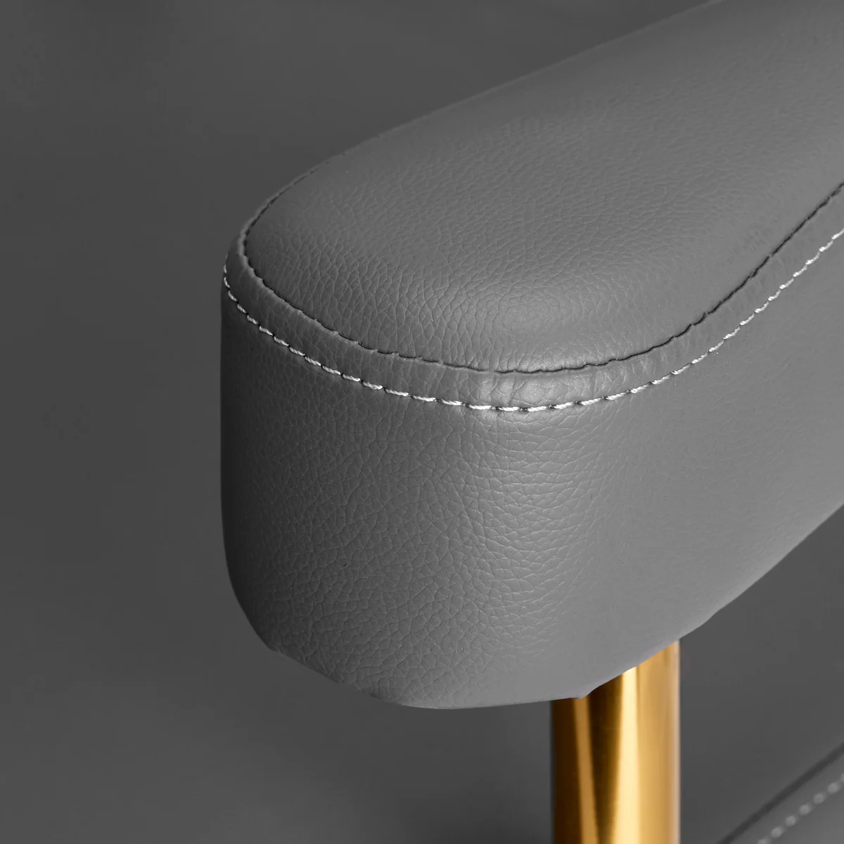 Gabbiano hairdressing chair Granda gold grey - Image 4
