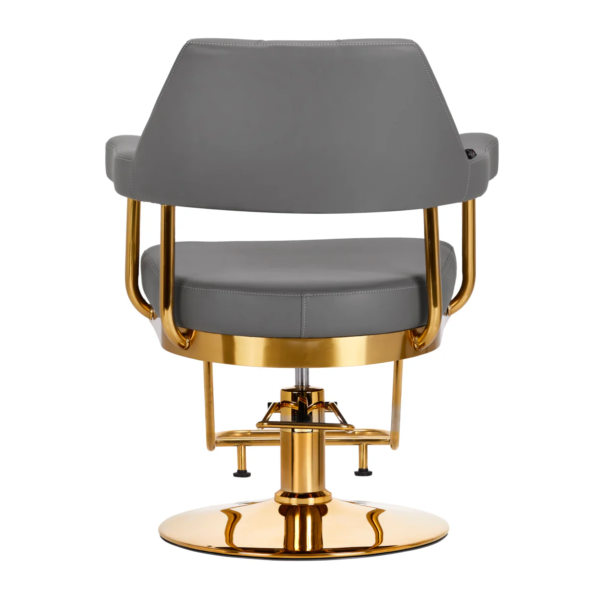 Gabbiano hairdressing chair Granda gold grey - Image 6