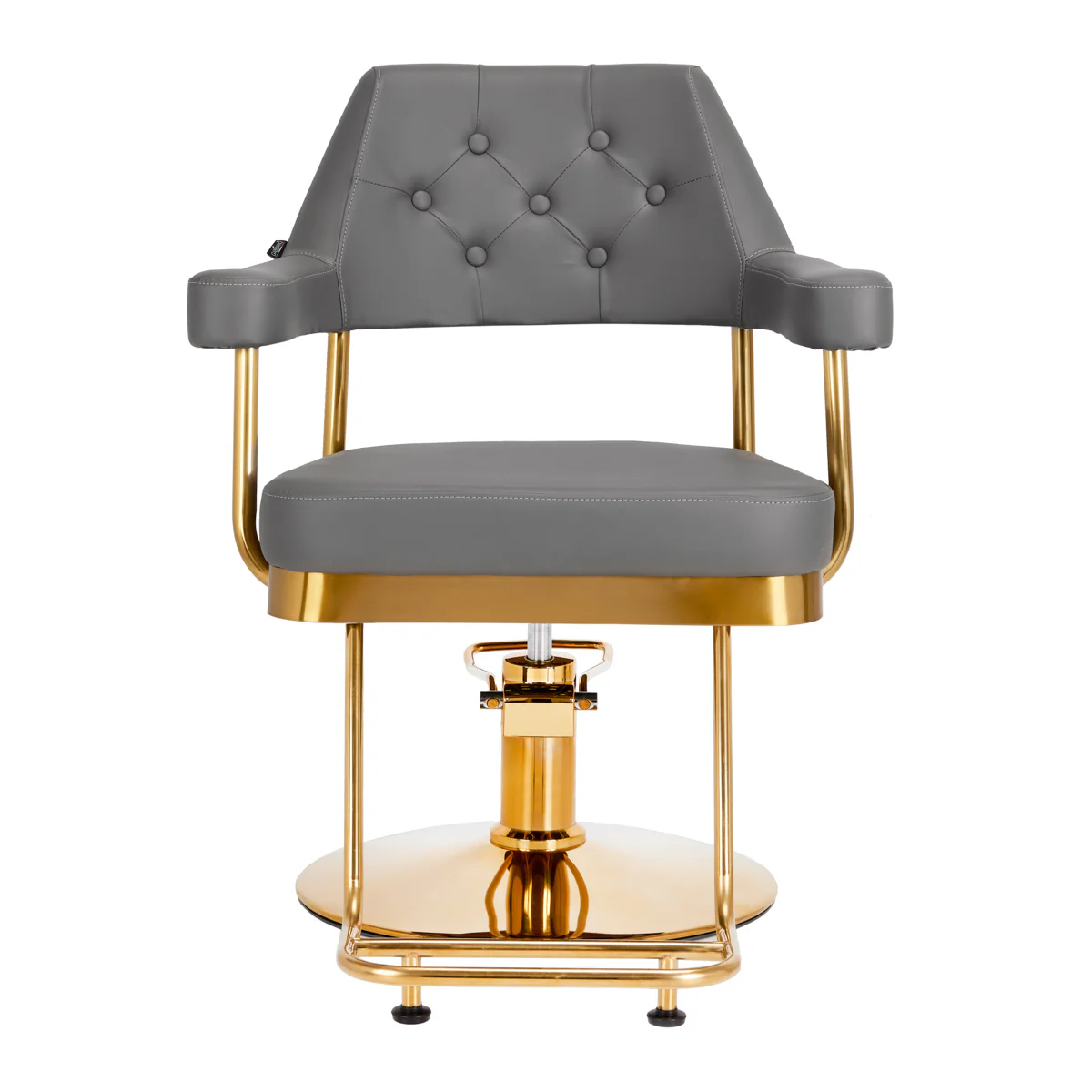 Gabbiano hairdressing chair Granda gold grey - Image 8