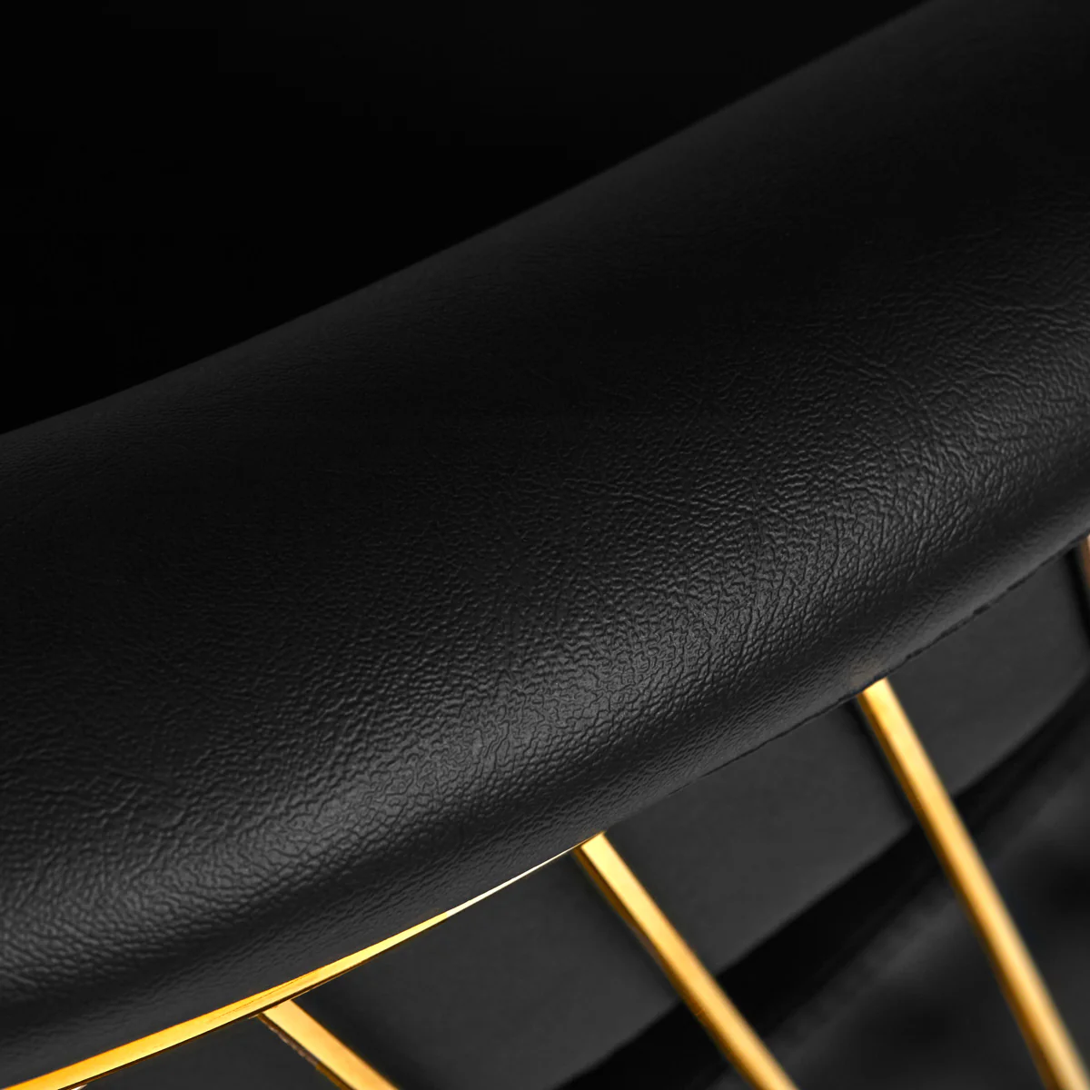 Gabbiano hairdressing chair Lille-M gold black - Image 3