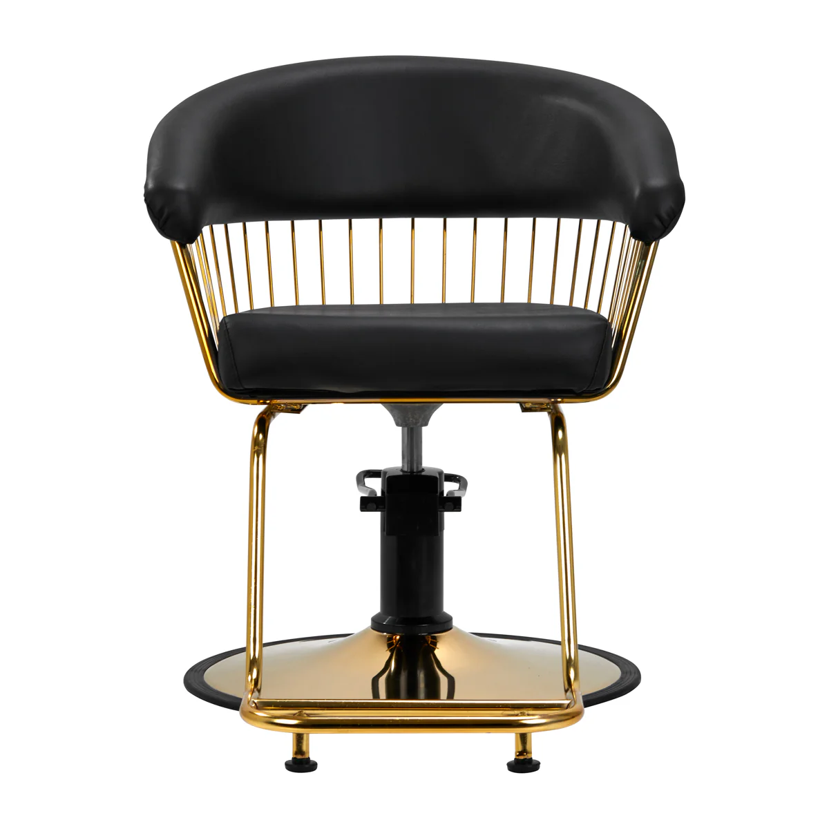 Gabbiano hairdressing chair Lille-M gold black - Image 7