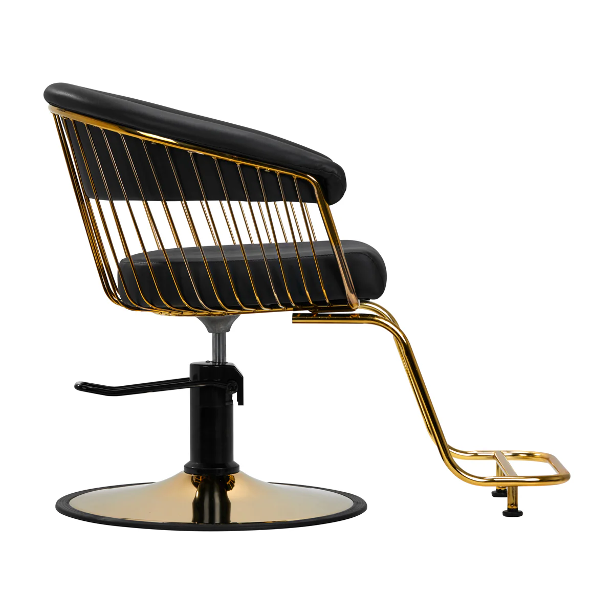 Gabbiano hairdressing chair Lille-M gold black - Image 8