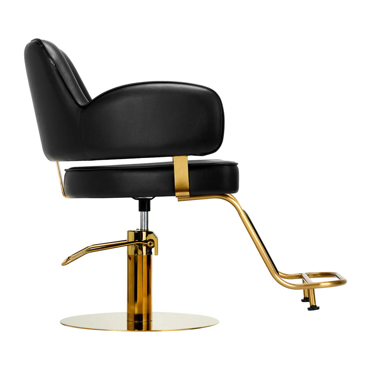 Gabbiano Hairdressing Chair Linz NQ Gold Black - Image 3