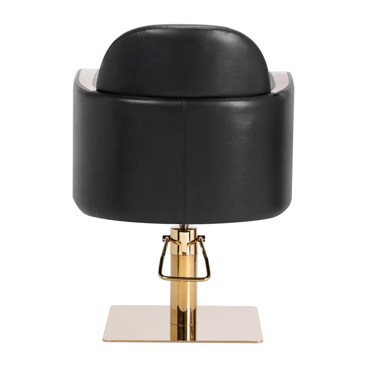 Gabbiano hairdressing chair Malaga gold black - Image 6