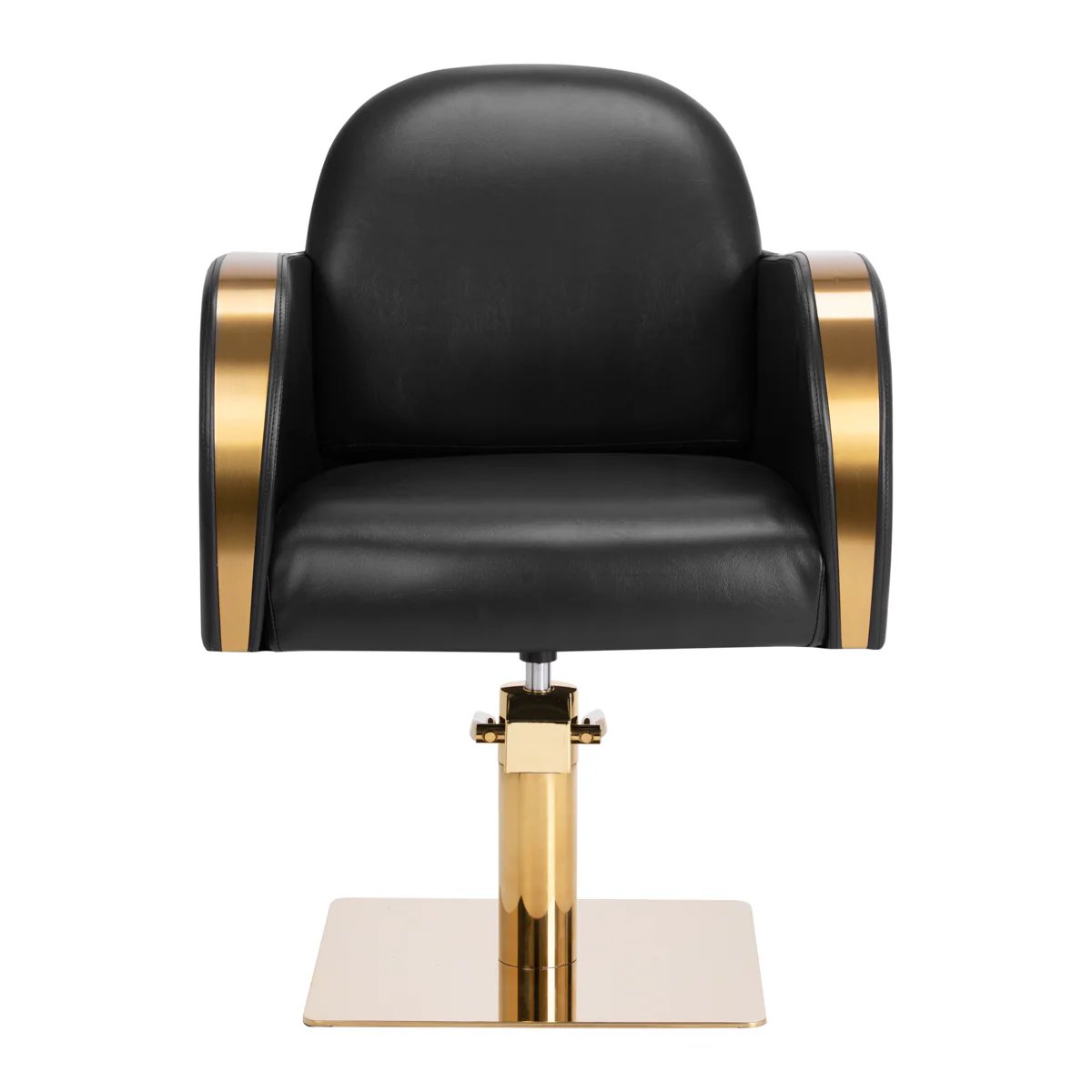 Gabbiano hairdressing chair Malaga gold black - Image 8