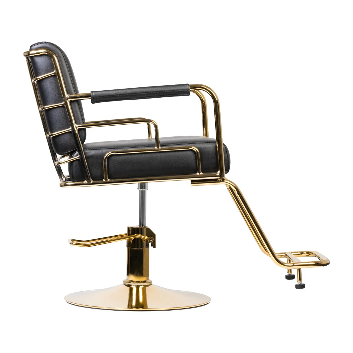 GABBIANO HAIRDRESSING CHAIR PRATO GOLD - BLACK - Image 7