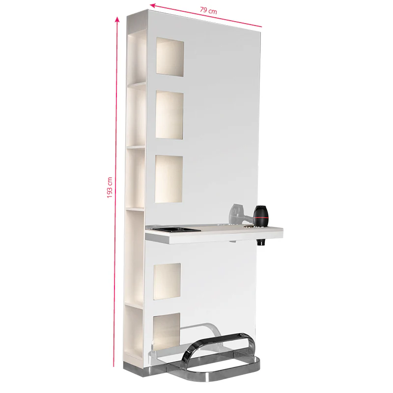 Gabbiano Hairdressing Console B058 Pearl - Image 2