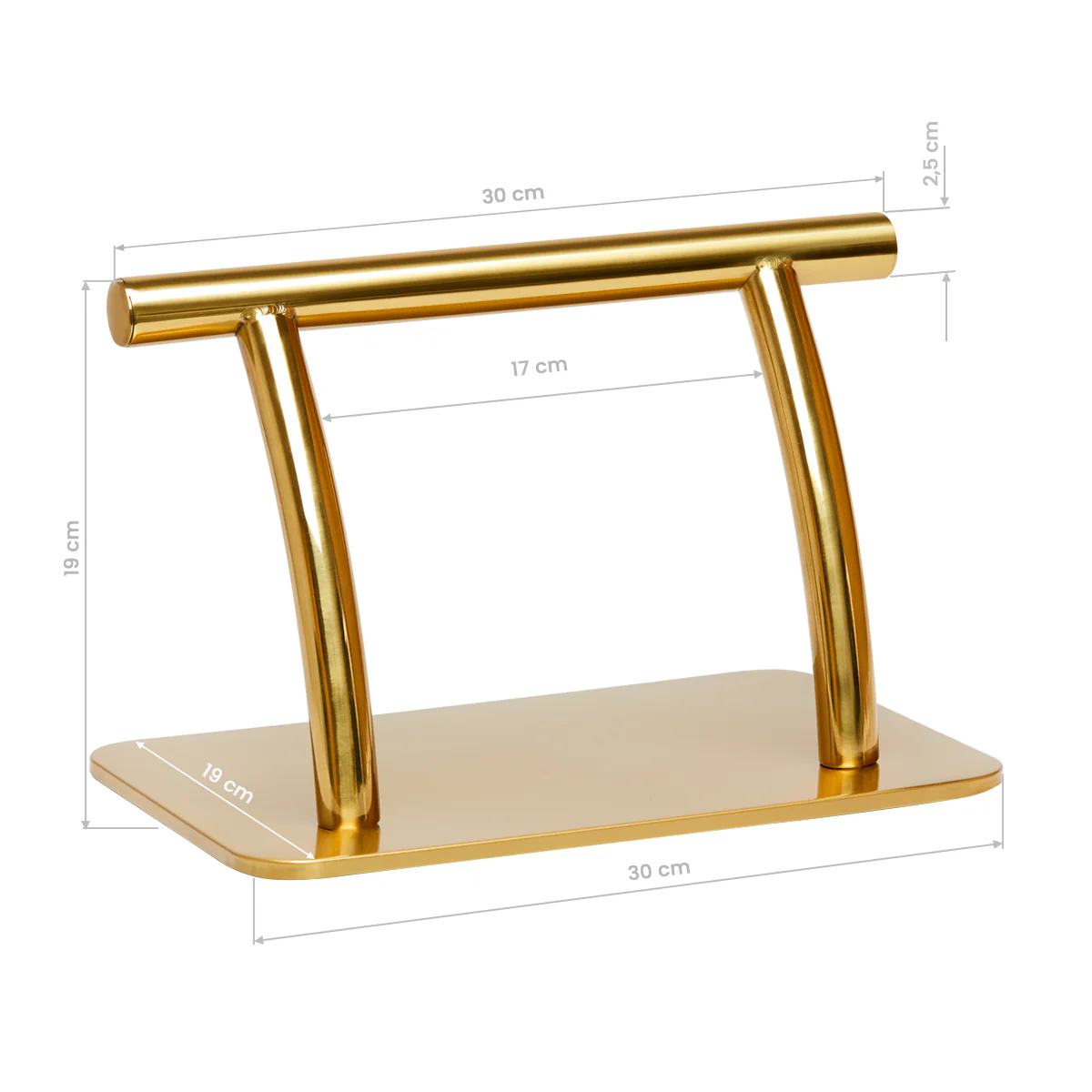 Gabbiano Hairdressing Footstool L005S Gold - Image 3