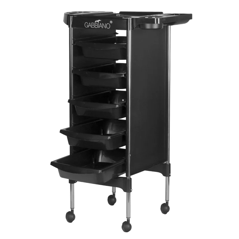 Gabbiano hairdressing trolley fx11-5 black - Image 4