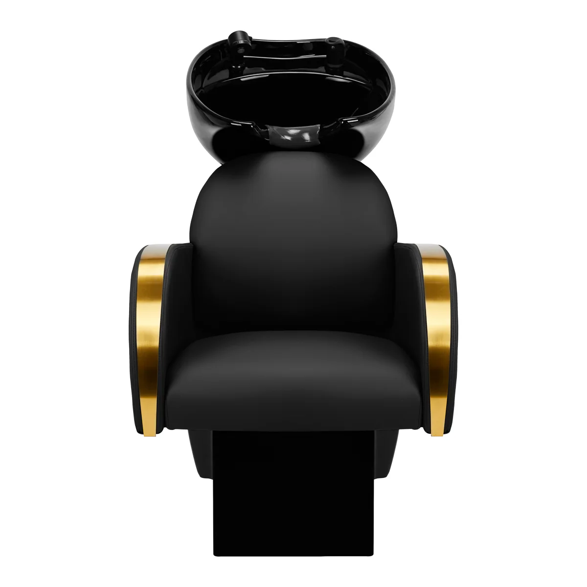 Gabbiano Hairdressing Wash Unit Malaga Gold & Black - Image 2