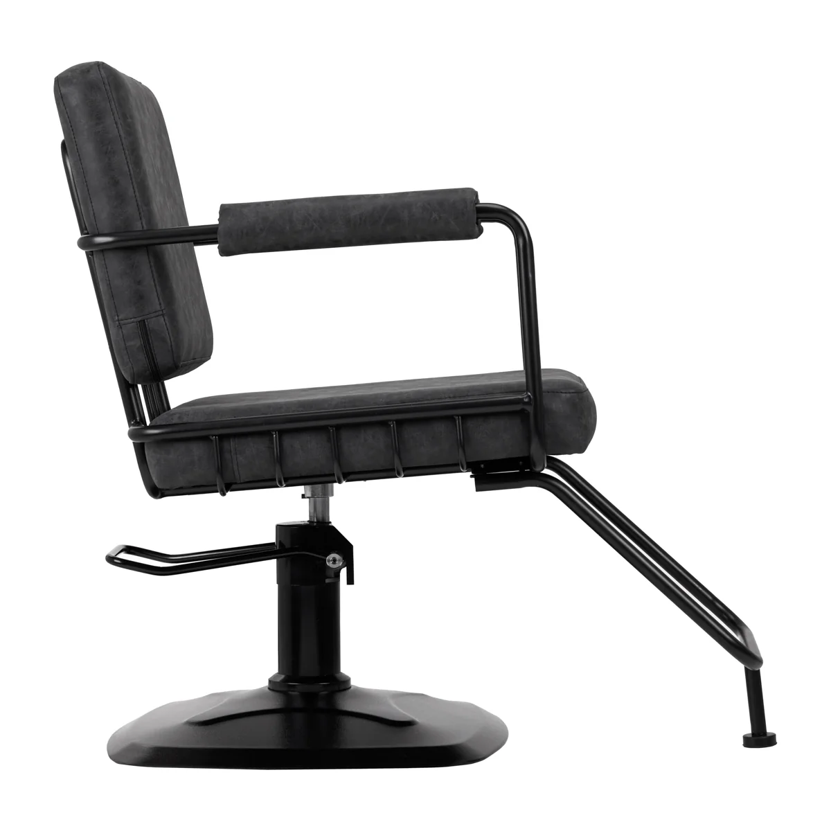 Gabbiano Katania Loft Old Leather Hairdressing Chair Black - Image 2