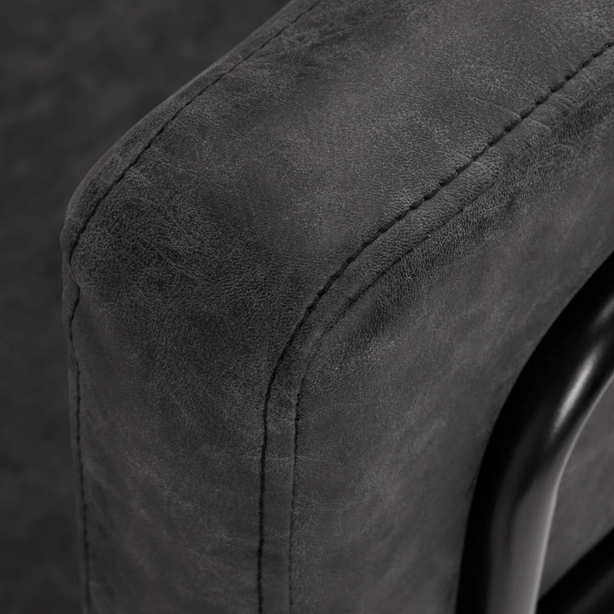 Gabbiano Katania Loft Old Leather Hairdressing Chair Black - Image 9