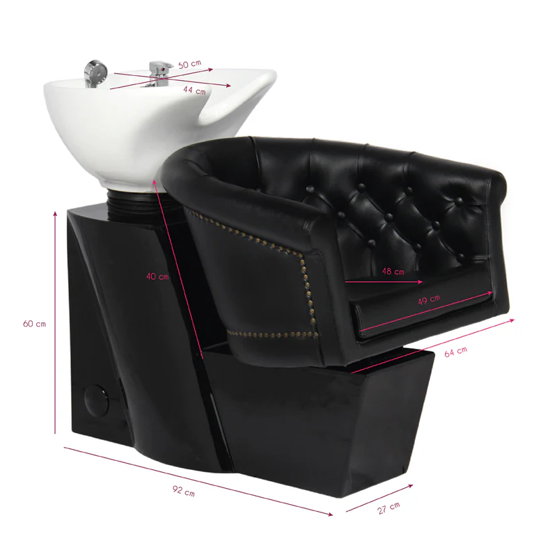 Gabbiano London Hair Wash Unit Black - Image 2