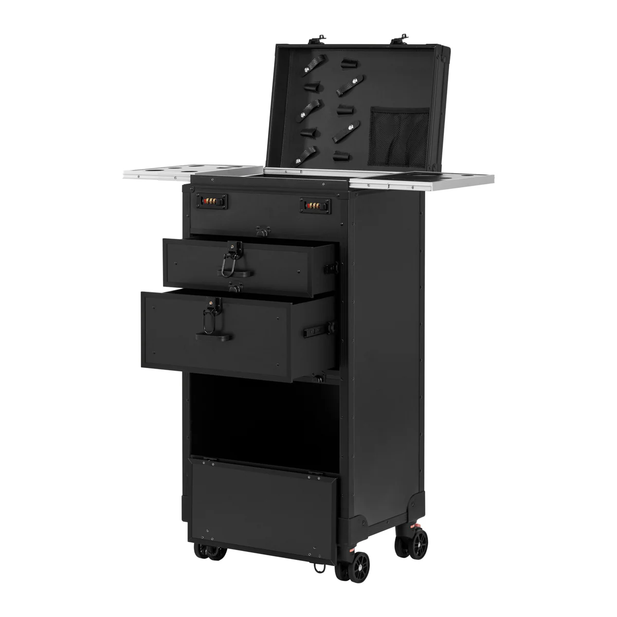Gabbiano Mobile Hairdresser Trolley V21 Black - Image 10