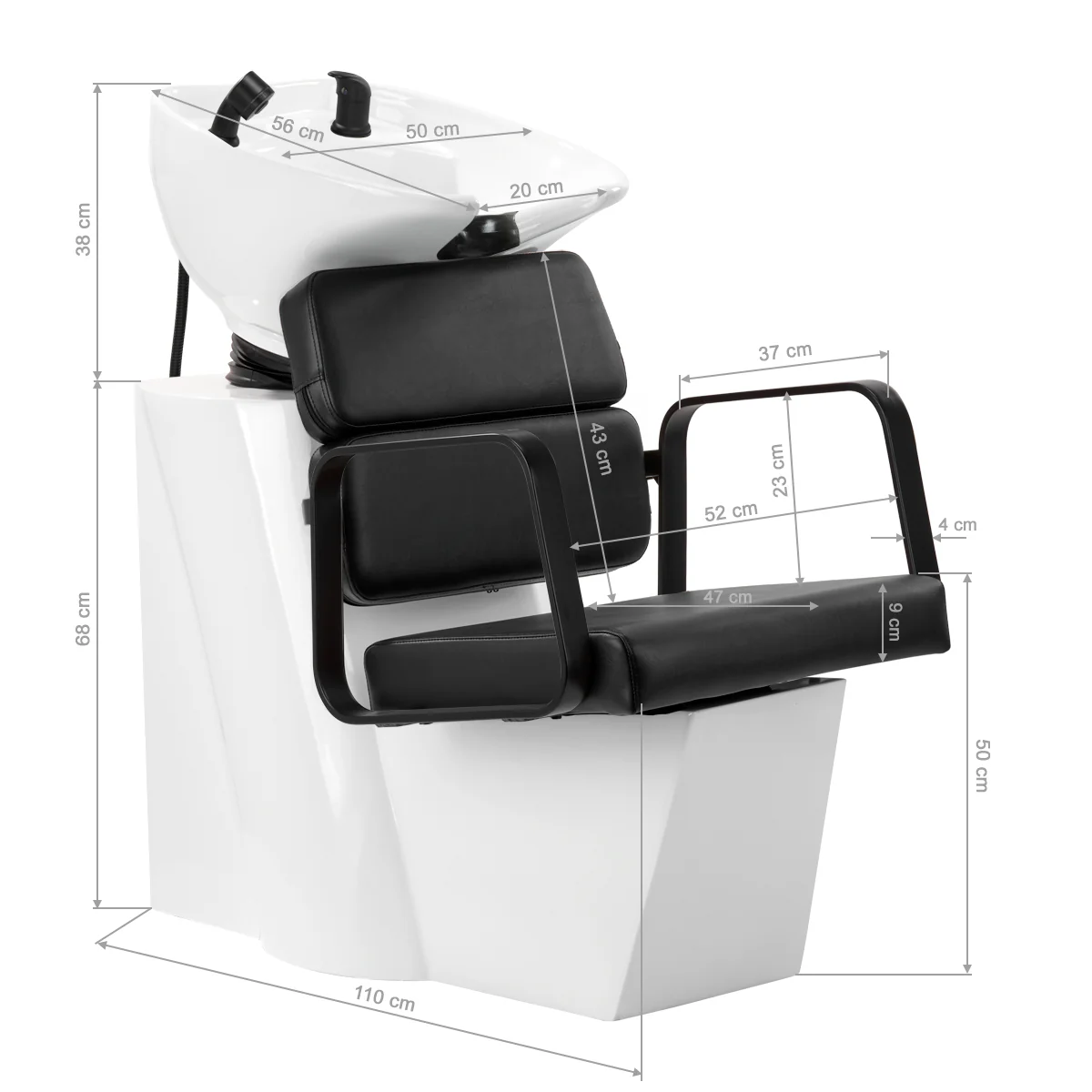 Gabbiano Porto-BM Hair Wash Unit Black - Image 5