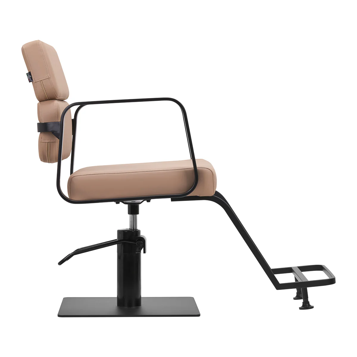 Gabbiano Porto-BM Hairdressing Chair Black & Beige - Image 2